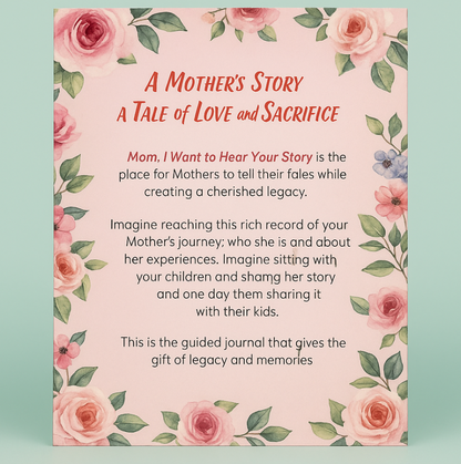 "Mom, I want to hear Your Story" By StoryNest